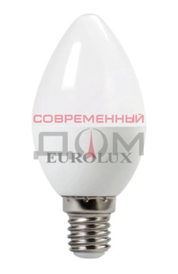 Лампа светодиодная Eurolux LL-E-C37-7W-230-4K-E14